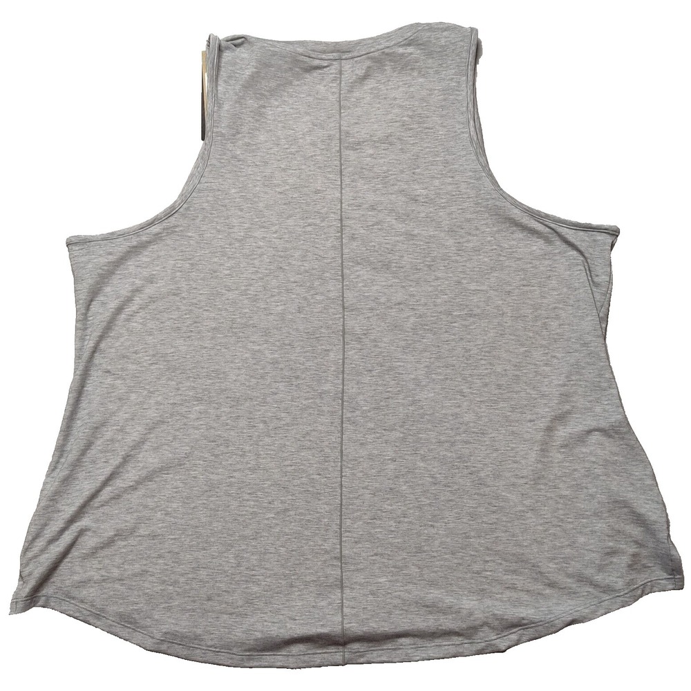 NIKE ONE Women Plus 1X Particle Gray DRI-FIT Luxe Tank Top NEW DN2346 - Picture 2 of 13